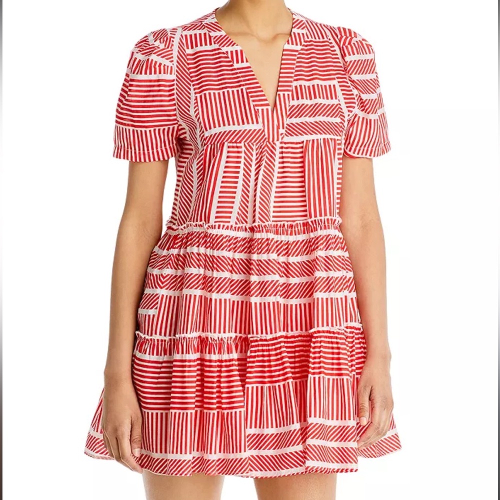 AQUA V Neck Mini Dress - Size M